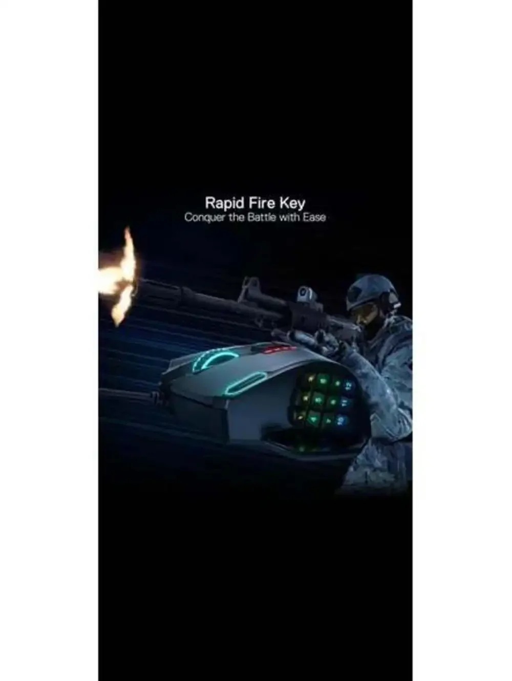 Redragon M908 Wired RGB Gaming Mouse - 12400 DPI, Programmable Keys - New in Box